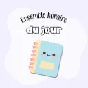 Ensemble horaire du jour (19 fiches)