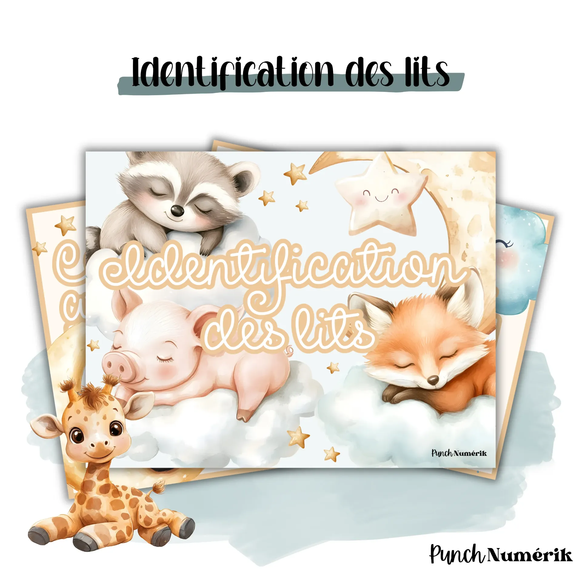 Affiche d'identification des lits