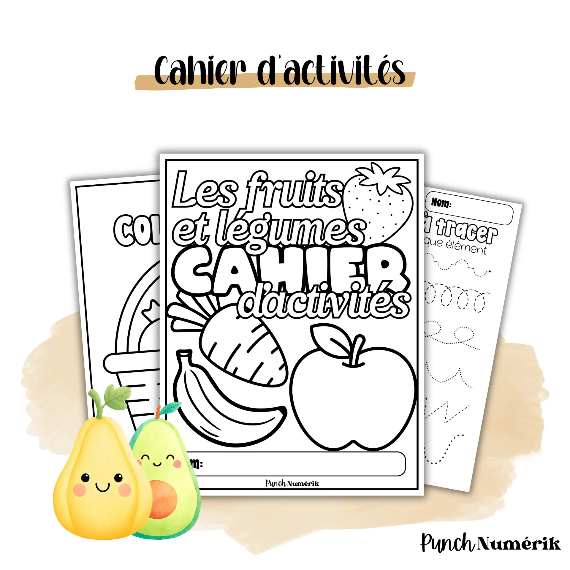 Cahier d'activités : Les fruits et légumes (couleur)