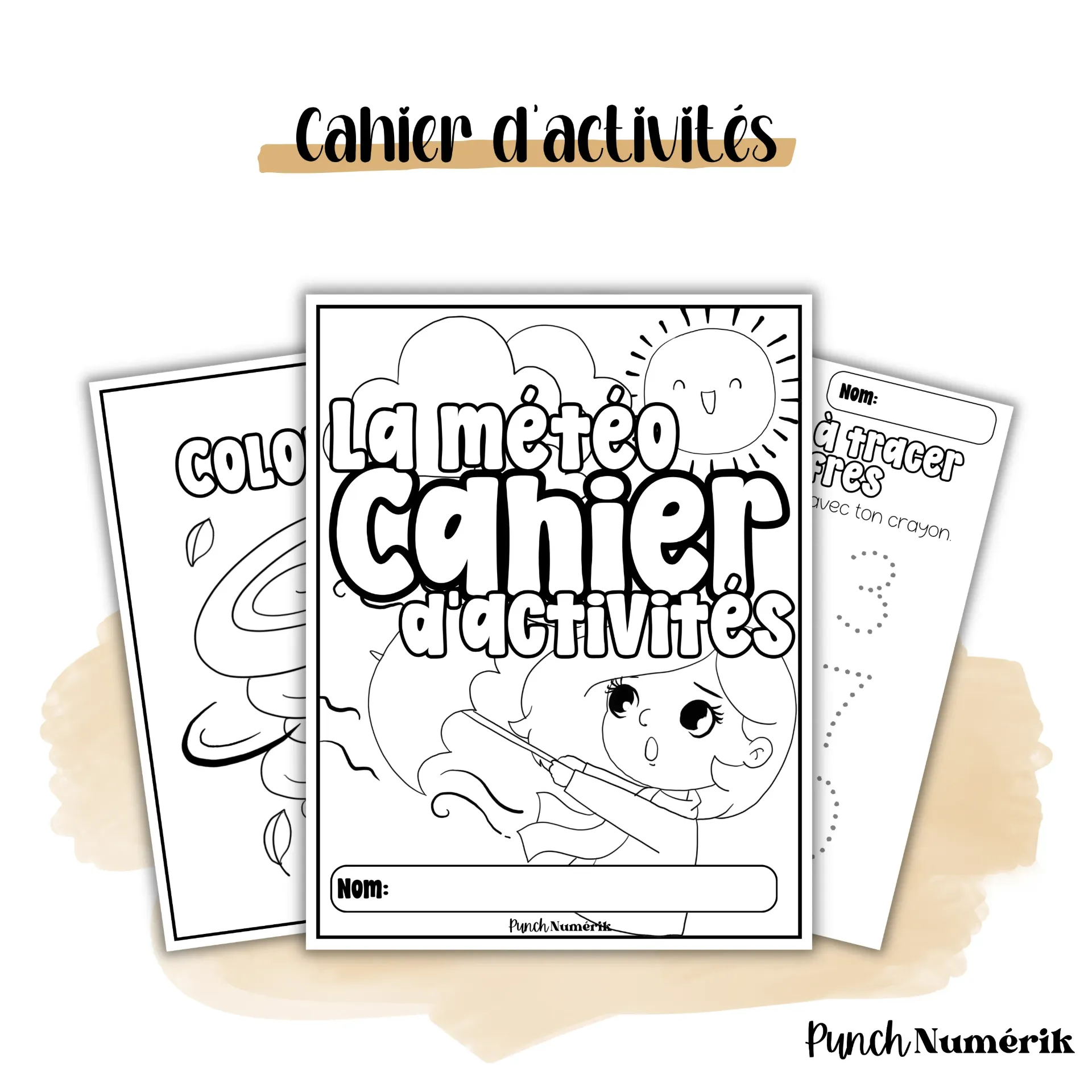 Cahier d'activités : La météo (noir et blanc)