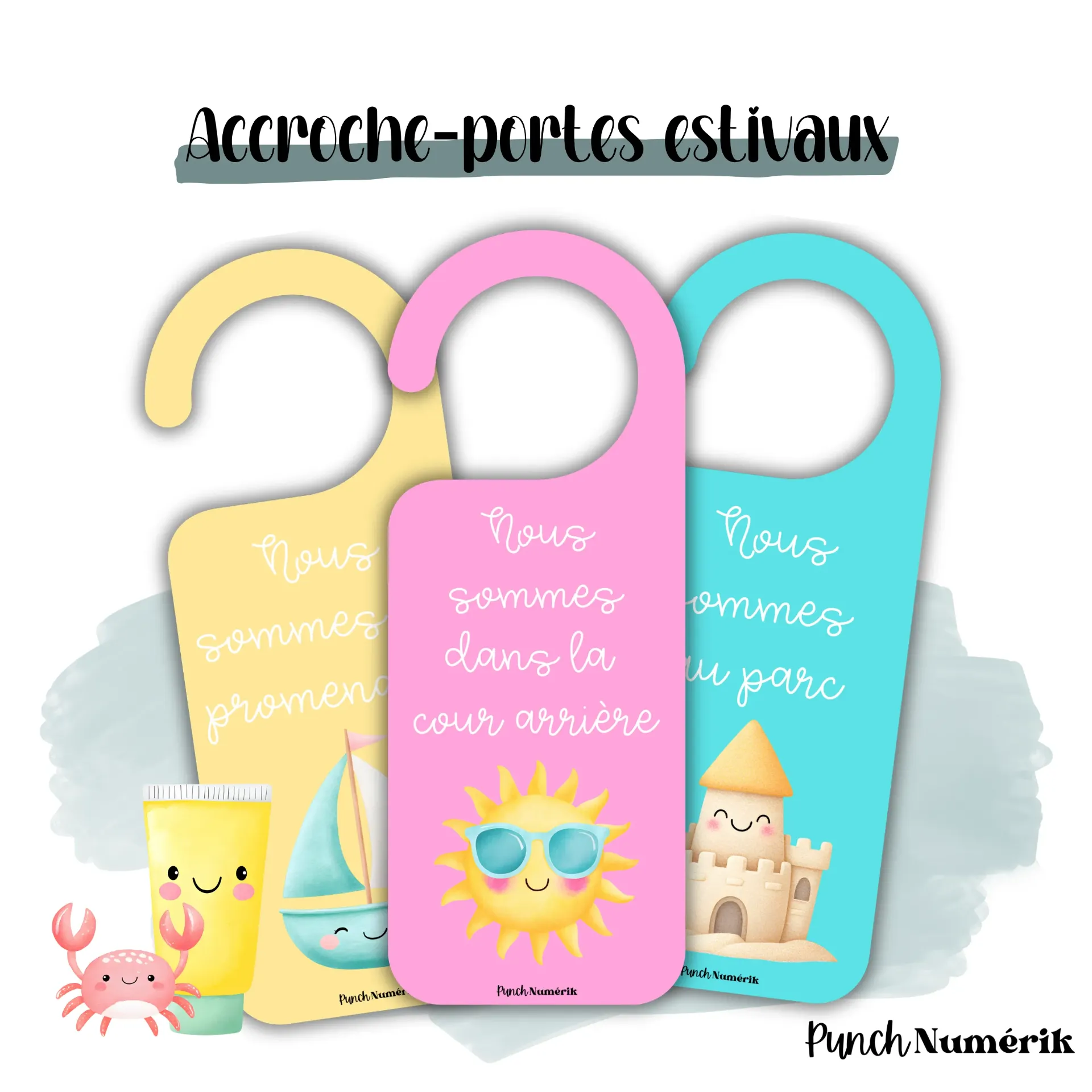 Accroche‑portes estivaux