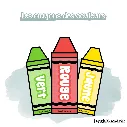 Les crayons des couleurs