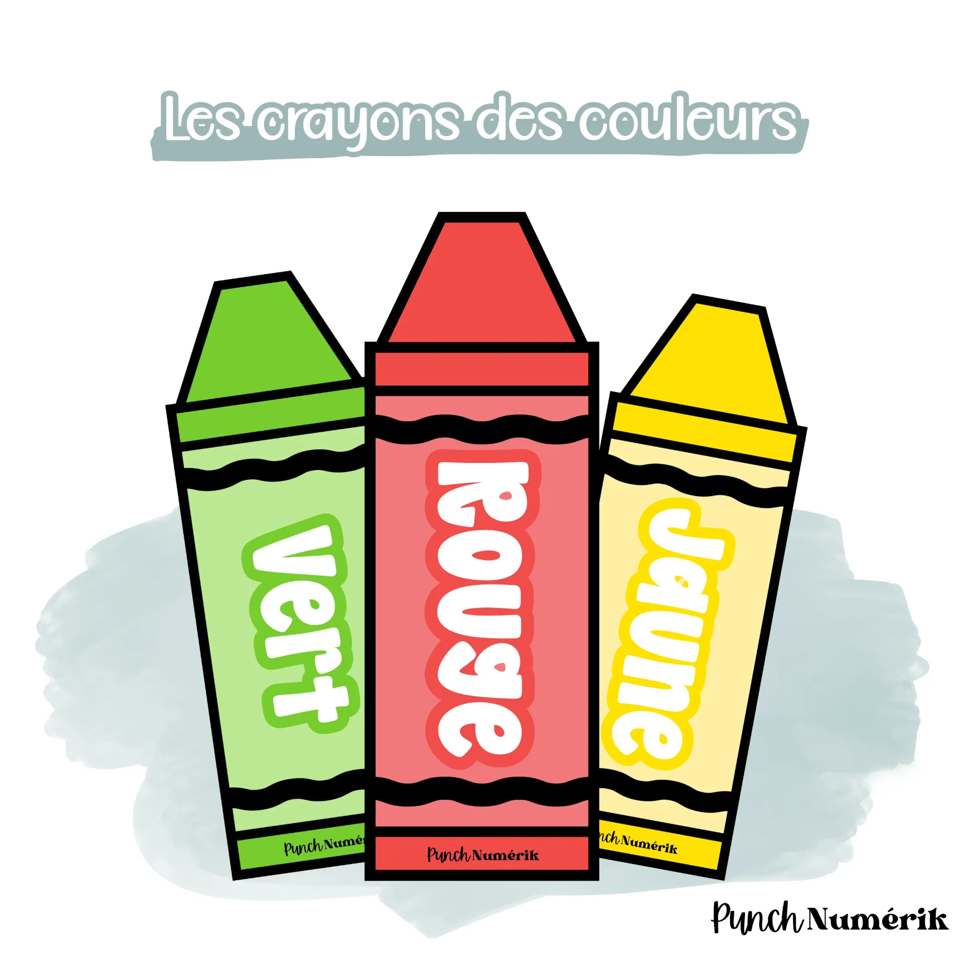 Les crayons des couleurs