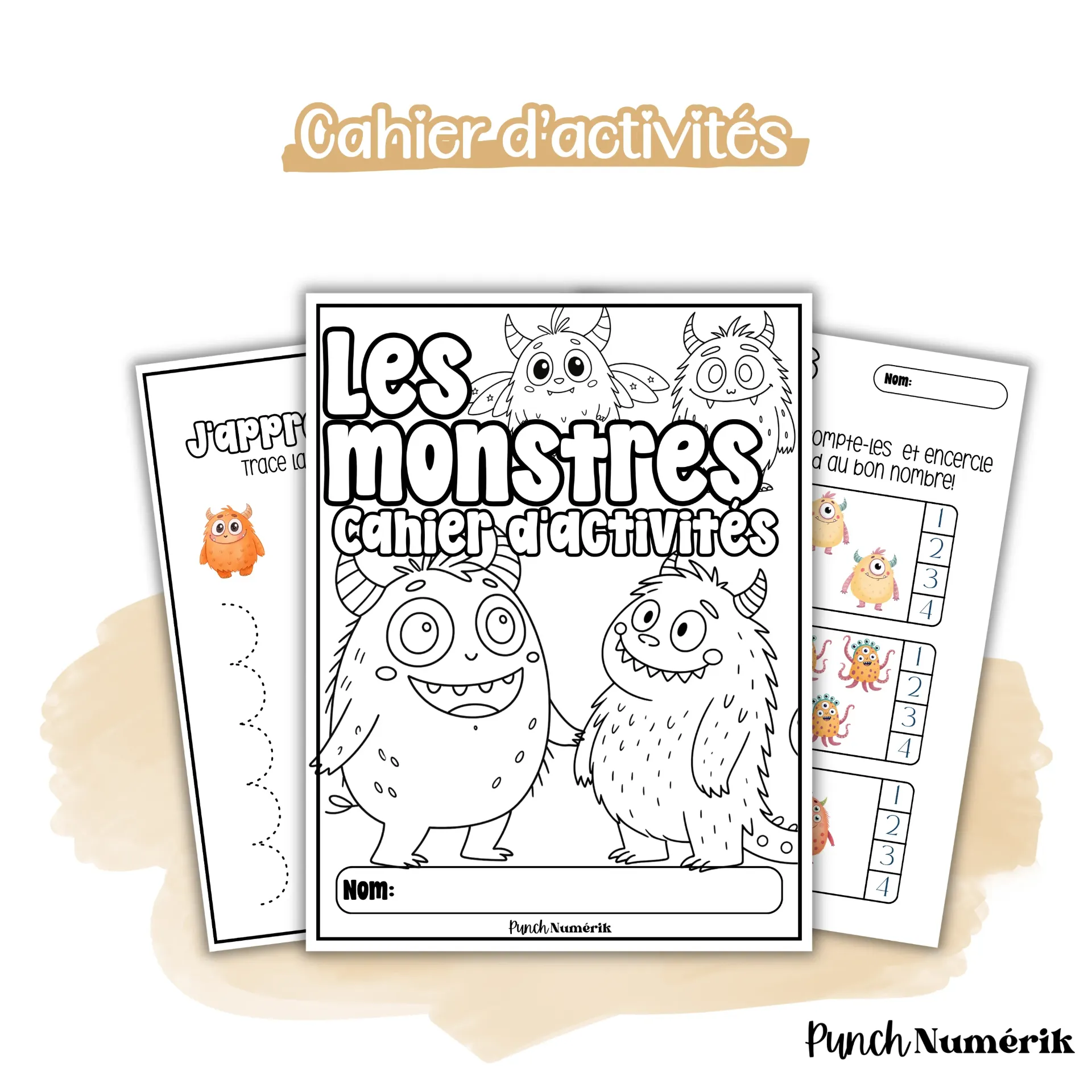 Cahier d'activités - Les monstres