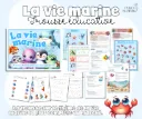 Trousse éducative: La vie marine (41 fiches + 1 banderole)