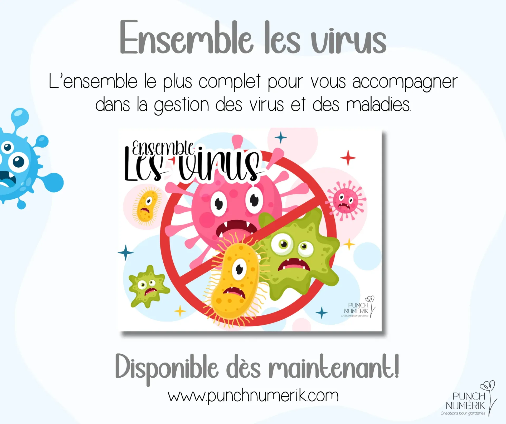 Ensemble les virus (47 fiches)