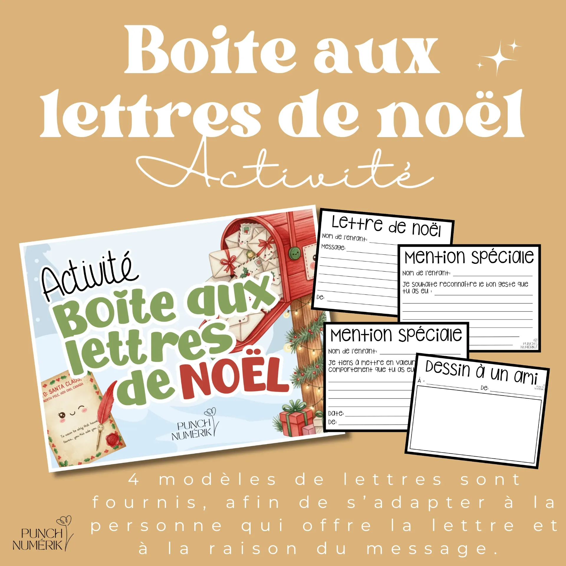 Activité: Boite aux lettres de noël