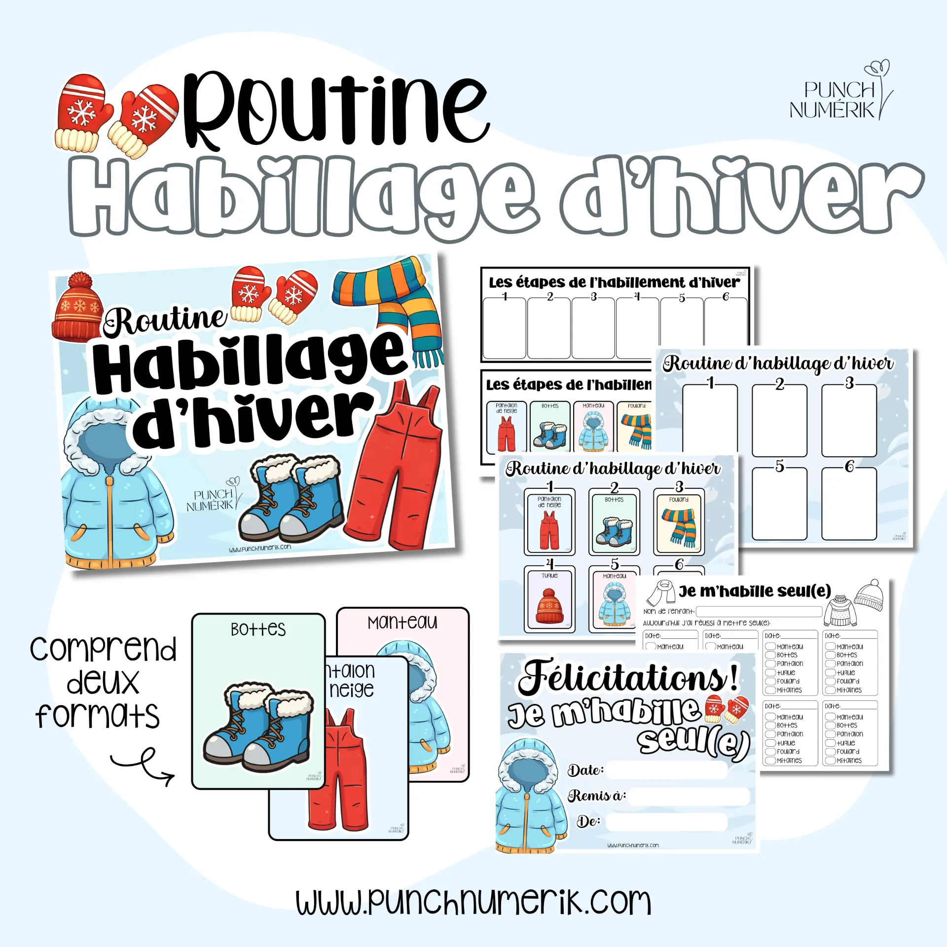 Ensemble : Routine d’habillage d’hiver