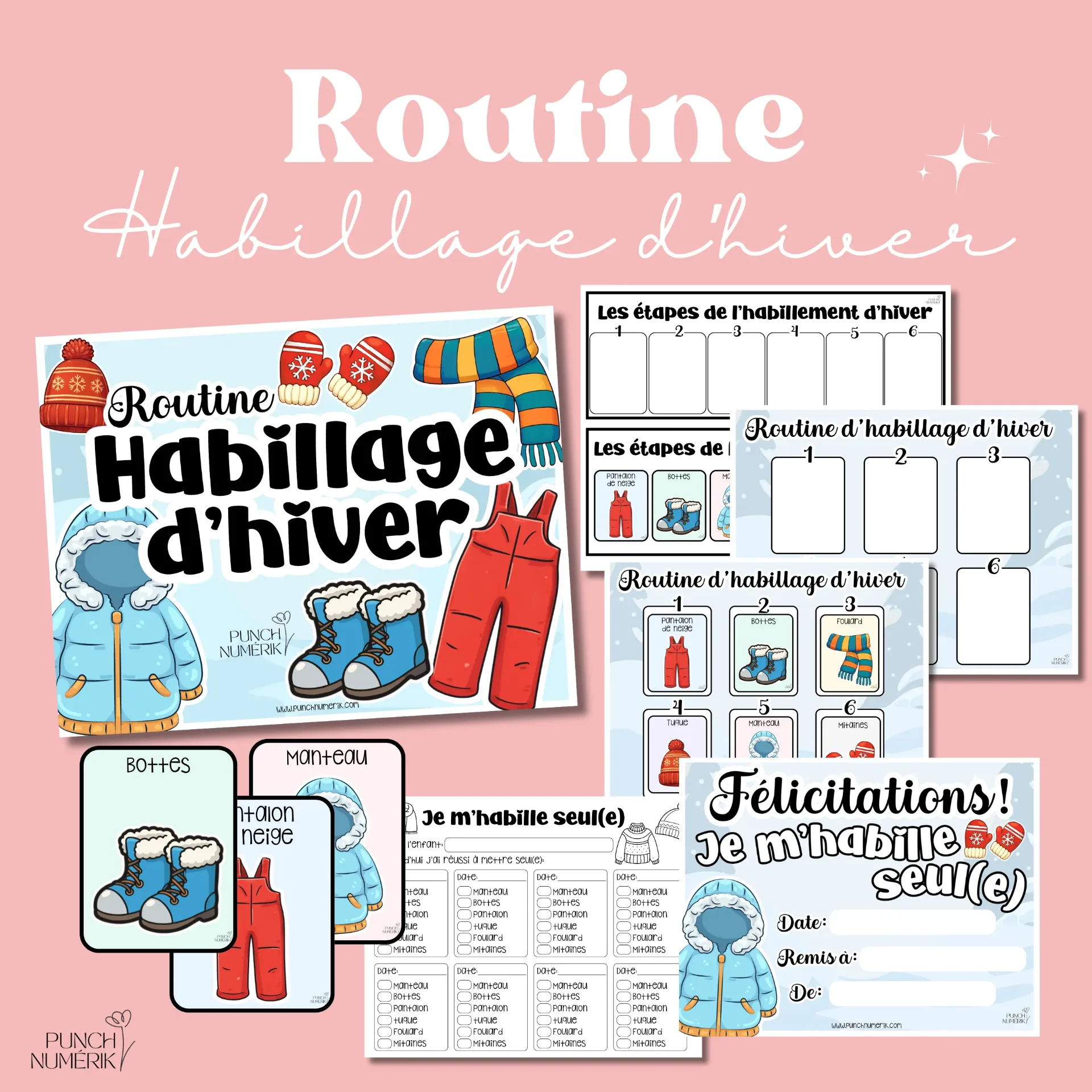Ensemble : Routine d’habillage d’hiver