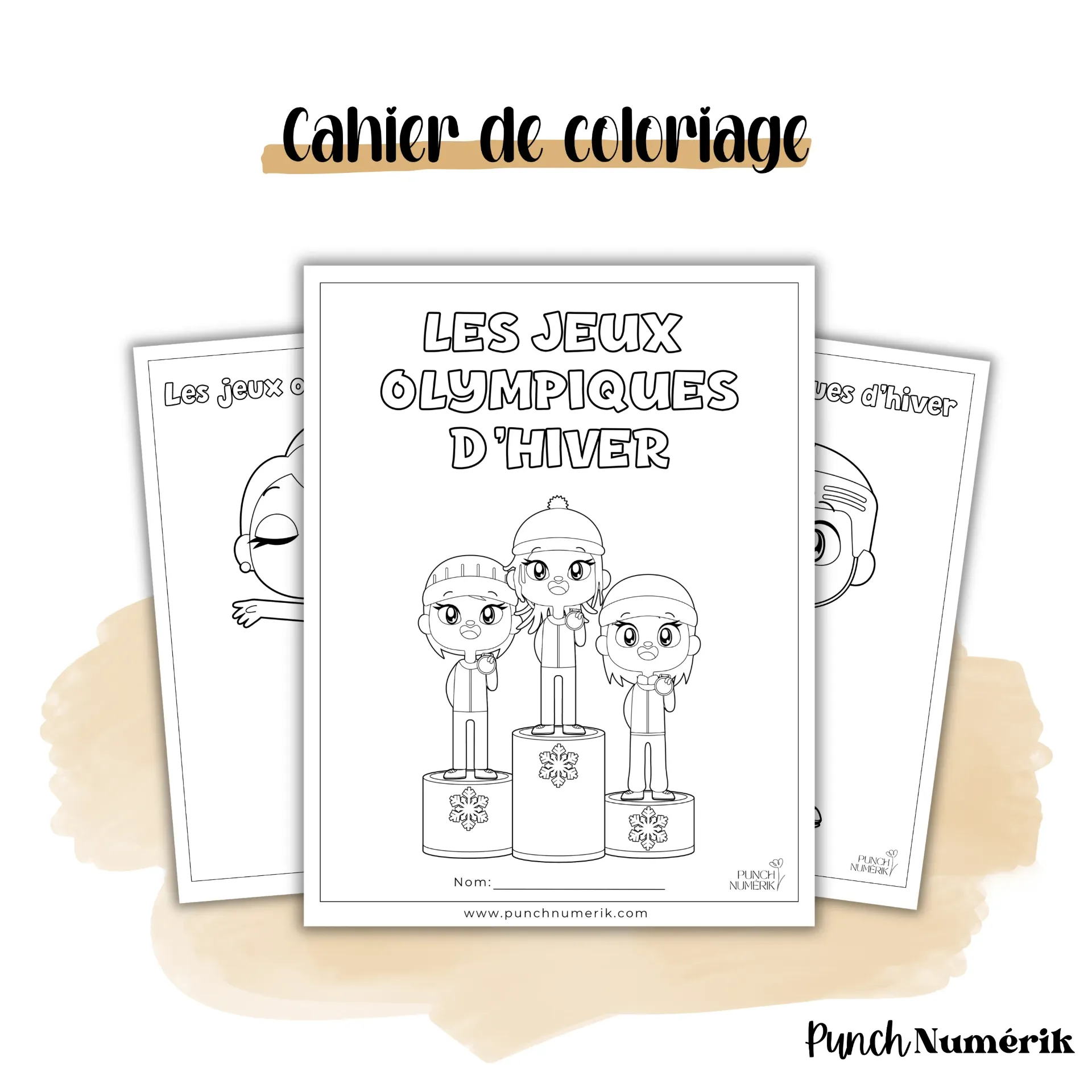 Ensemble de 25 coloriages – Jeux Olympiques d’hiver