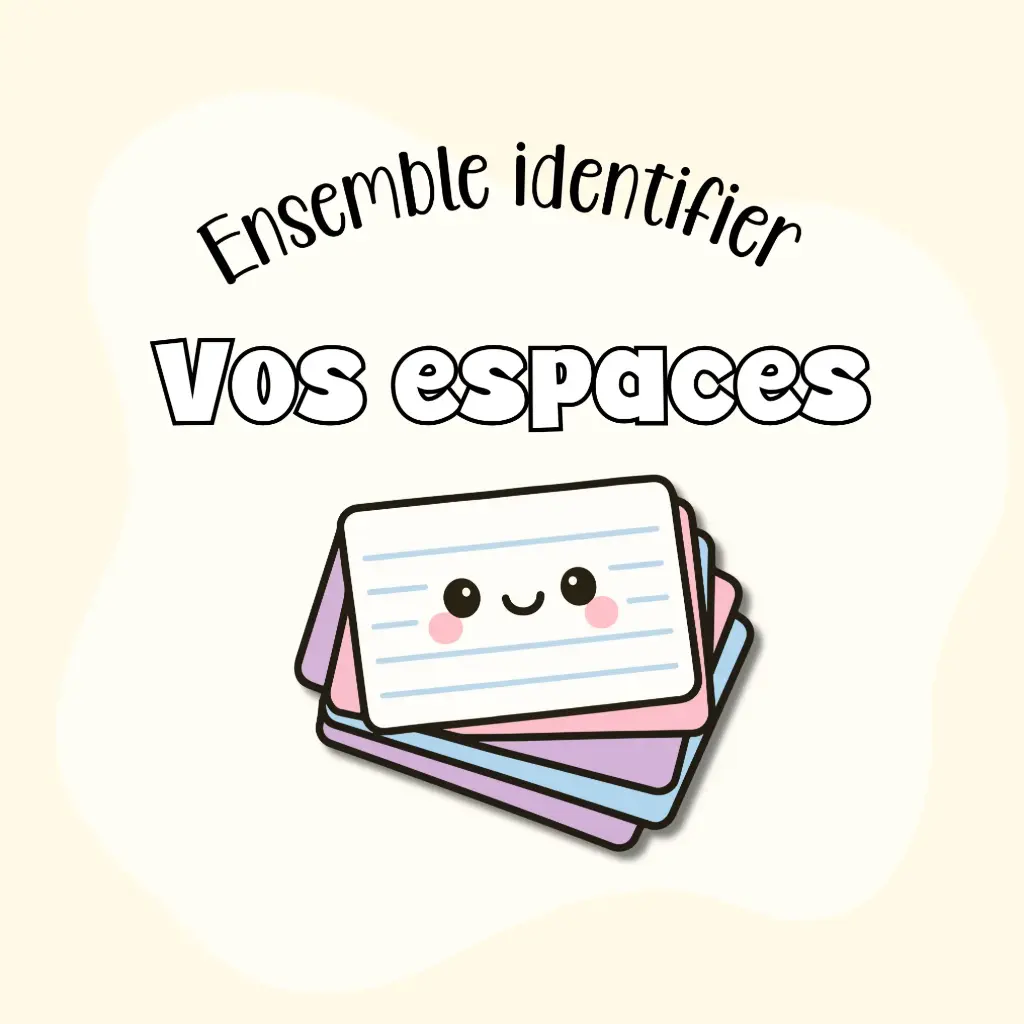 Ensemble identifiez vos espaces (21 fiches)