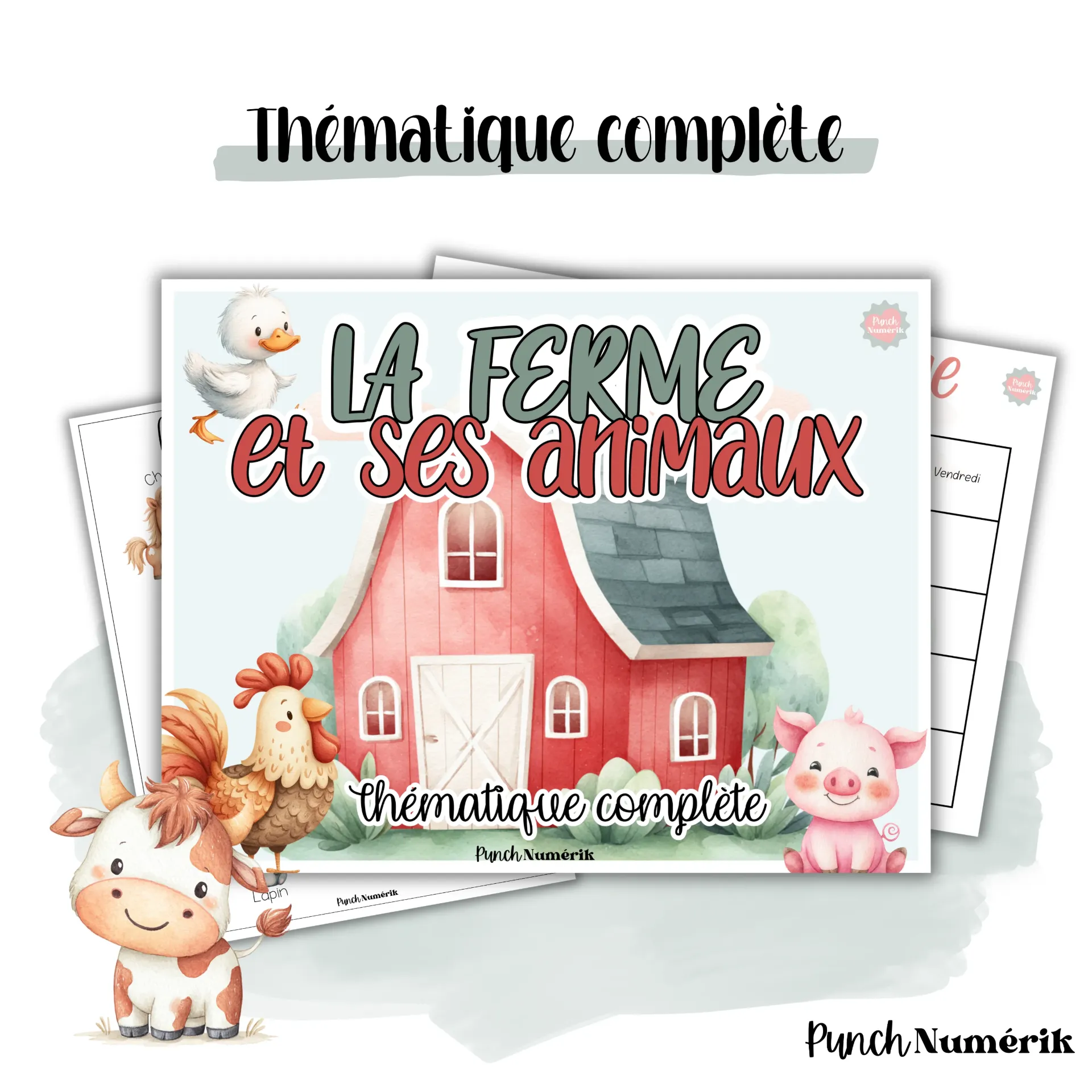 Thématique complète : La ferme et ses animaux