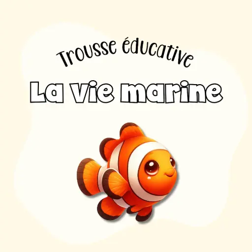 Trousse éducative: La vie marine (41 fiches + 1 banderole)